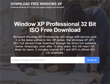 Tablet Screenshot of downloadfreewindowsxp.com